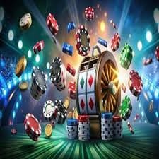 Tampilan slot online dan live casino macaubet di layar desktop